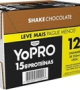 YoPRO Bebida Láctea UHT Chocolate 15g de proteínas 250ml - 12 unidades